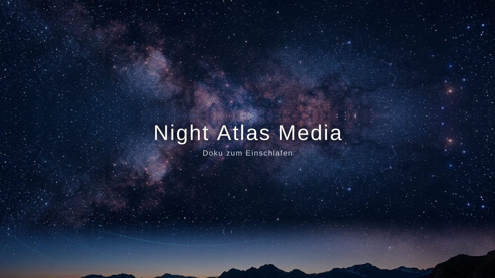 Night Atlas Media — Sternenhimmel über einer Bergkette